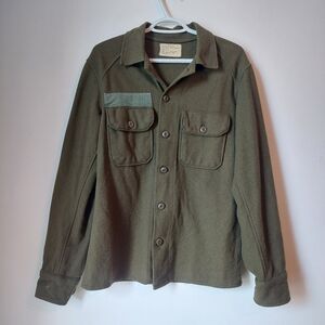 NATO Canadian ARMY Military Green Men's Jacket Button Up Wool Field S
